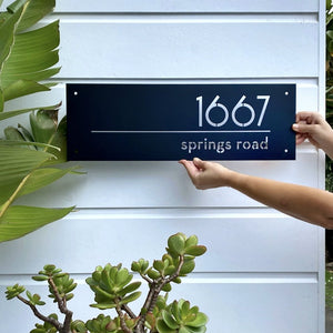 Address Signs Stainless Steel. NZ made. 