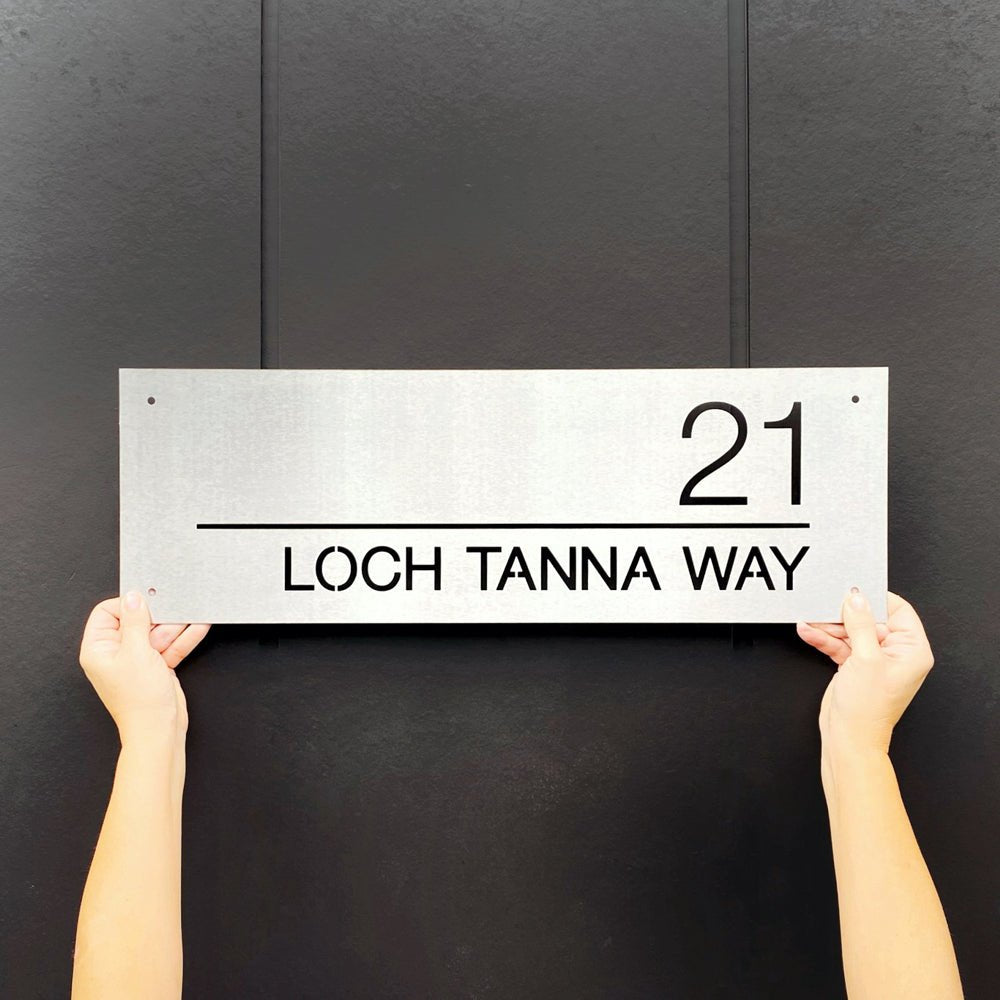 Address Signs Stainless Steel. NZ made. 