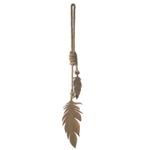 Hanging feathers LARGE (corten) - LisaSarah Steel Designs NZ