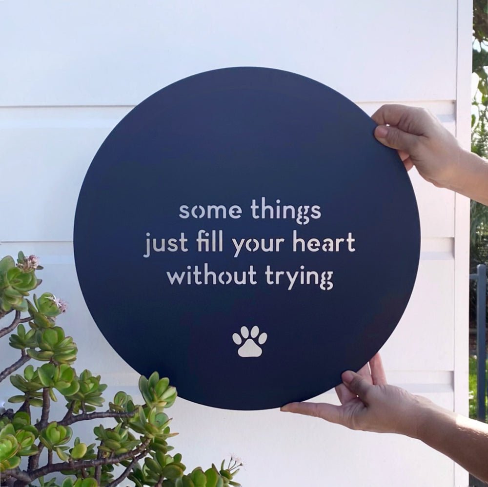 Some things just fill your heart without trying.  Pet wall art NZ
