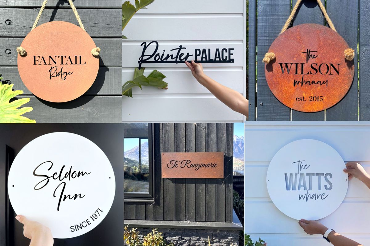 custom signs nz personalised house sign steel family name sign modern home