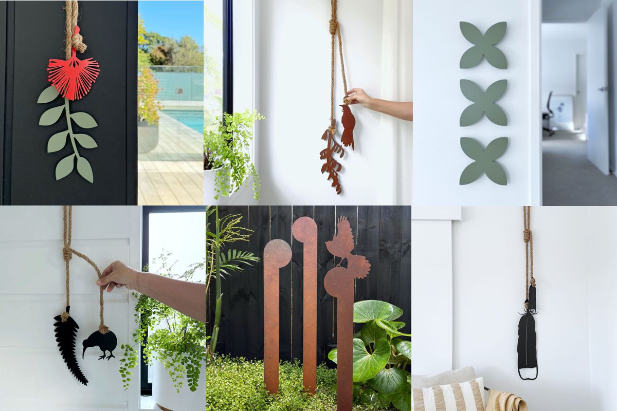 Unique NZ made steel outdoor wall art gift idea