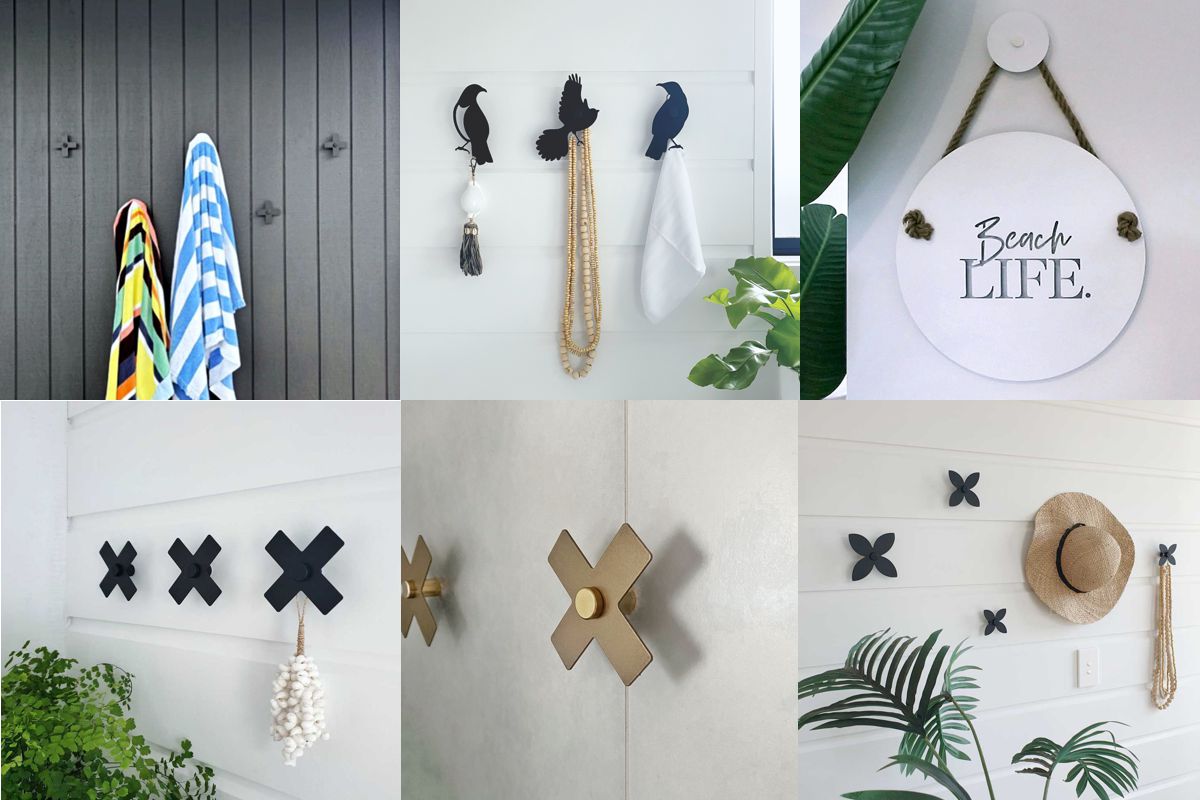 Outdoor wall hooks NZ modern home towel hooks steel wall hooks