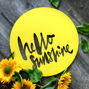 Large yellow hello sunshine PRE ORDER