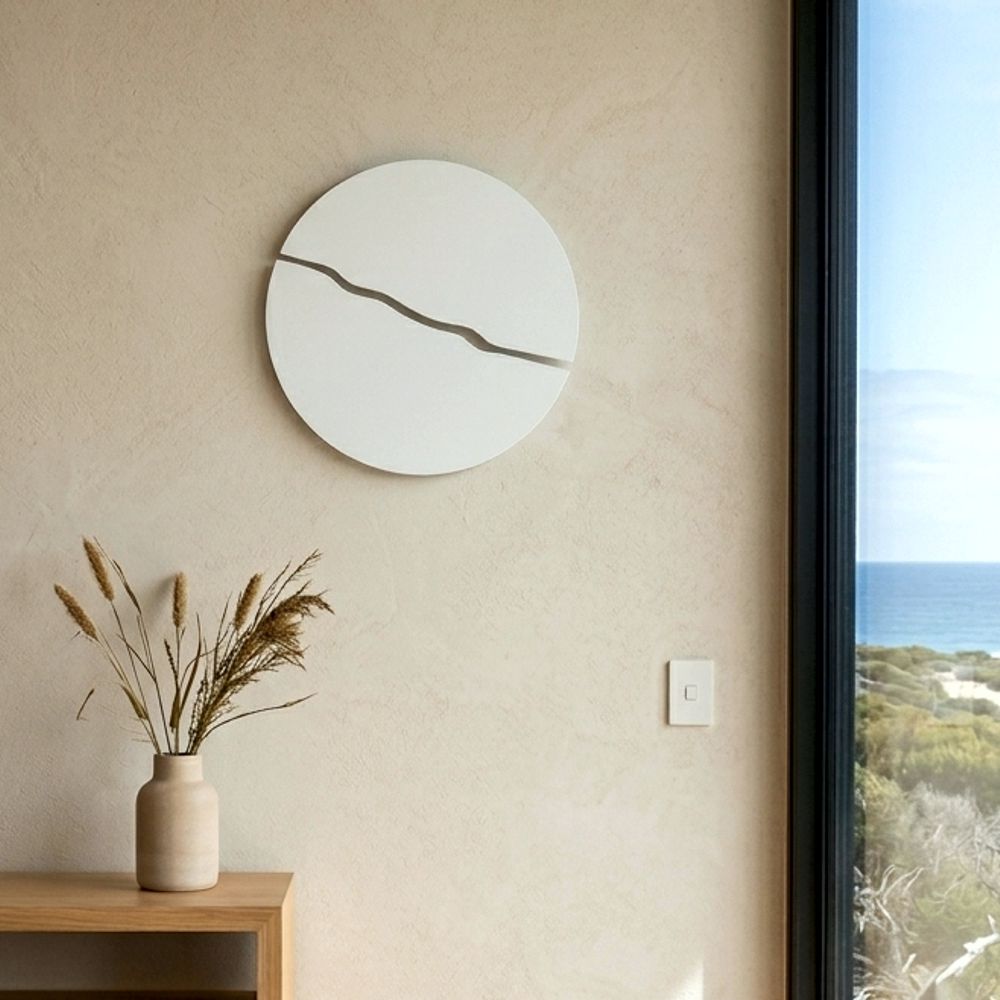 NZ Art on wall of modern coastal home in West Auckland, New Zealand