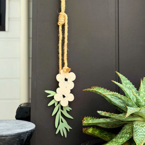 NZ Gift of pretty pink Manuka Wall Hanging.
