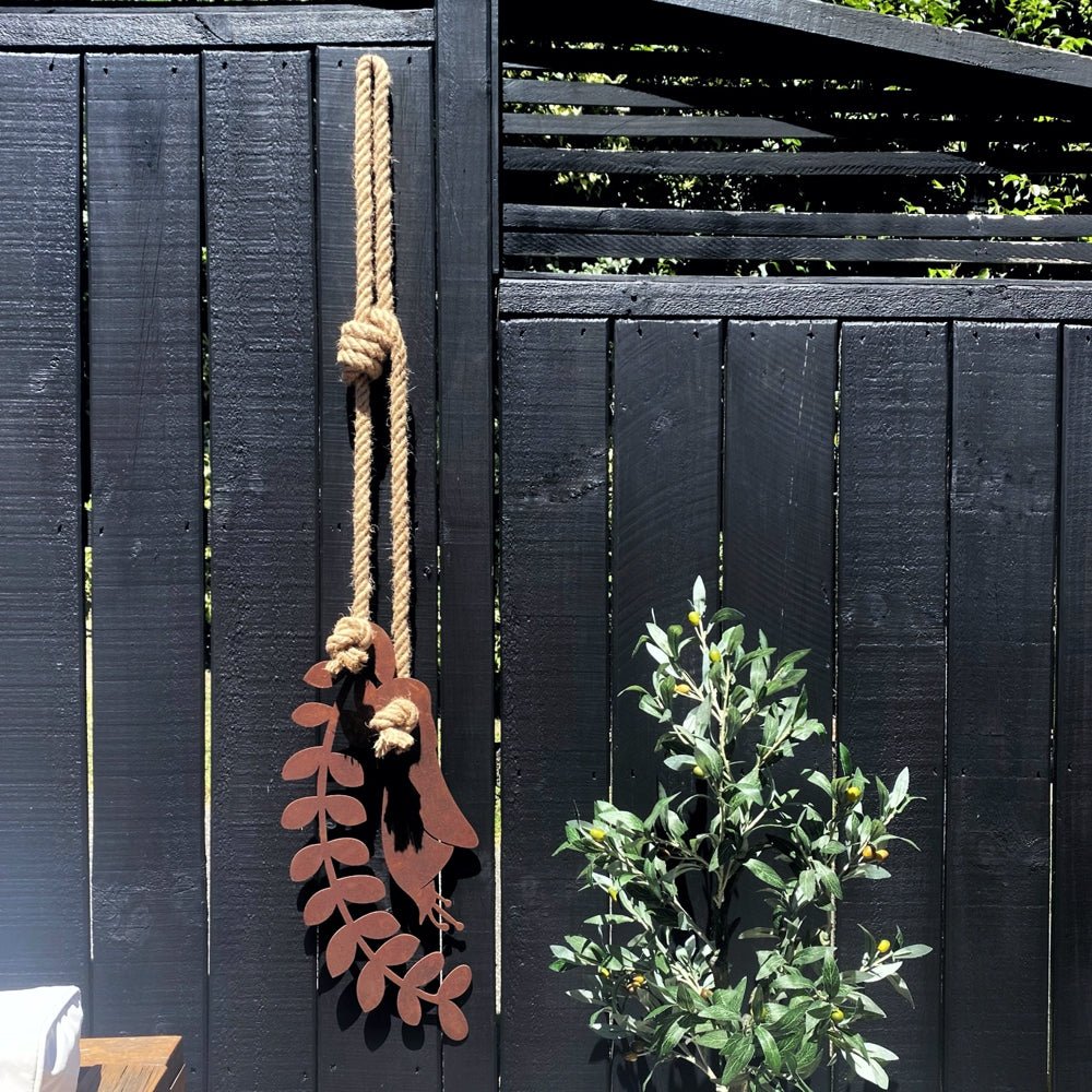 kowhai wall hanging | corten | large