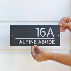 Personalised mail box sign name plate NZ Australia