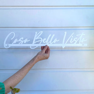 Floating Family, Home or Business name - cursive font