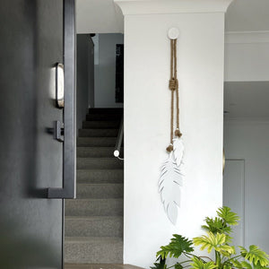 Wall Hanging NZ Made. Large white wall art for outdoors for hamptons or coastal beach house. 