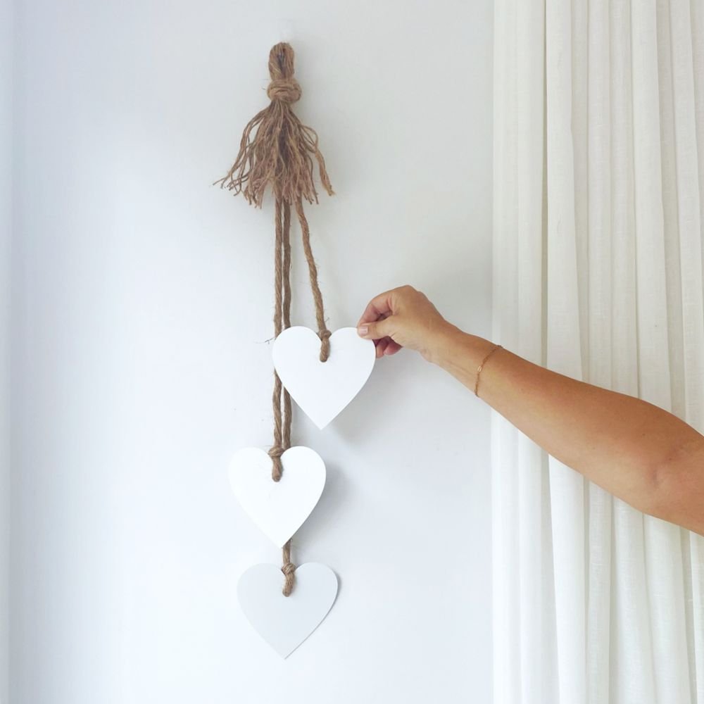 Hearts Decor Gift by LisaSarah Steel Designs NZ