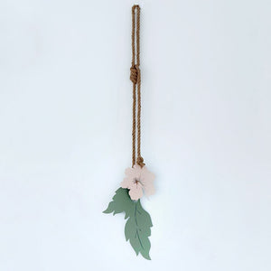 hibiscus wall hanging | blush