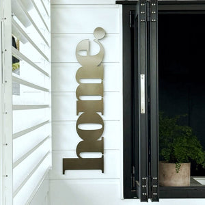 Large bronze pewter Steel Wall Art NZ in outdoor space by LisaSarah 
Steel Designs. 