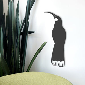 NZ metal bird huia silhouette.  LisaSarah