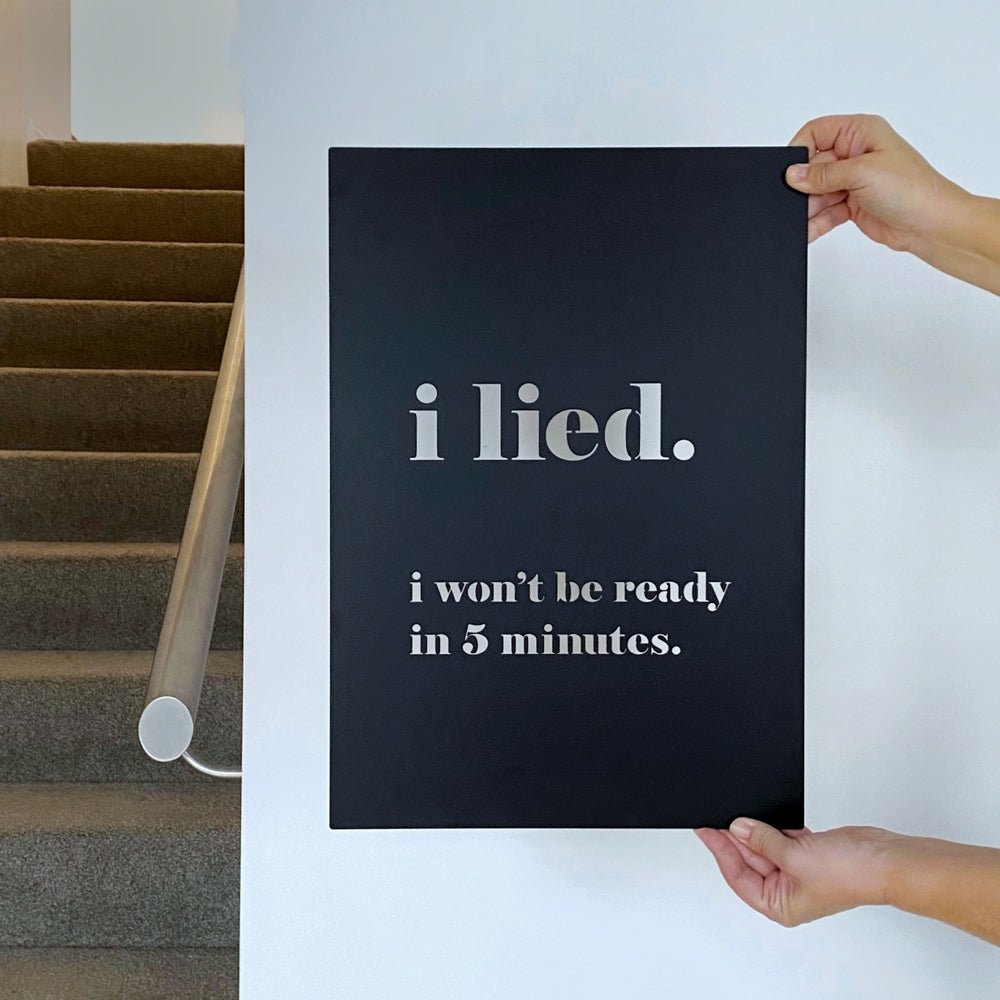 I Lide, I wont be ready in 5 minutes.  Talking point quirky decor.  NZ made 