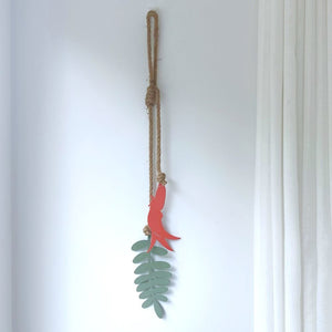 Kākābeak / Ngutukākā Wall Hanging by LisaSarah Steel Designs New Zealand