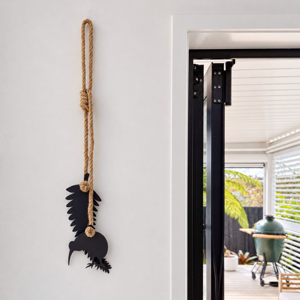Kiwi & Silver Fern Wall Art on modern kitchen Wall