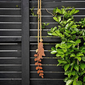 Kowhai Garden Fence Wall Art on NZ backyard