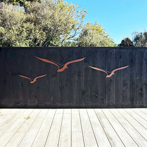 Corten steel large steel wall art for garden in NZ