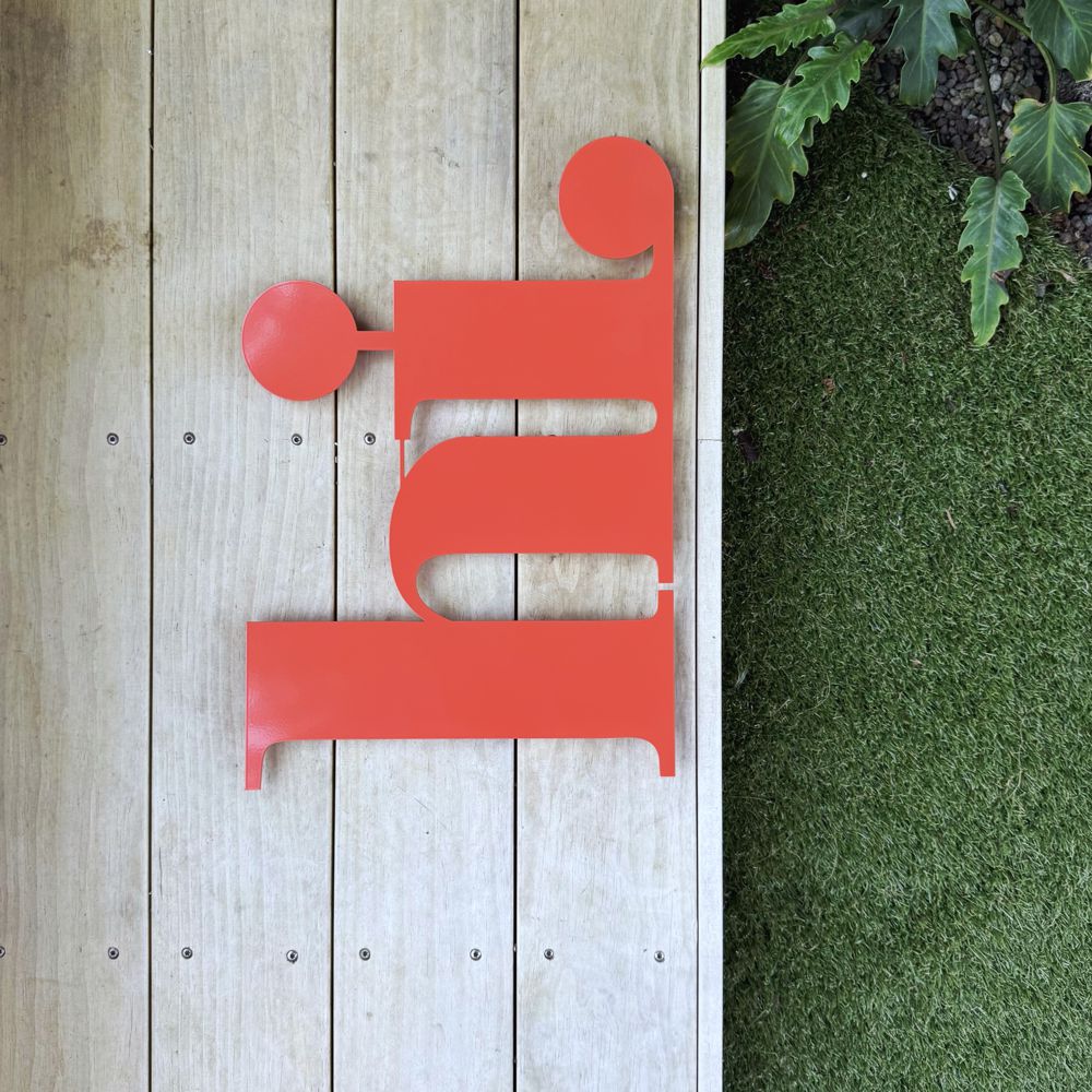 hi wall word | orange