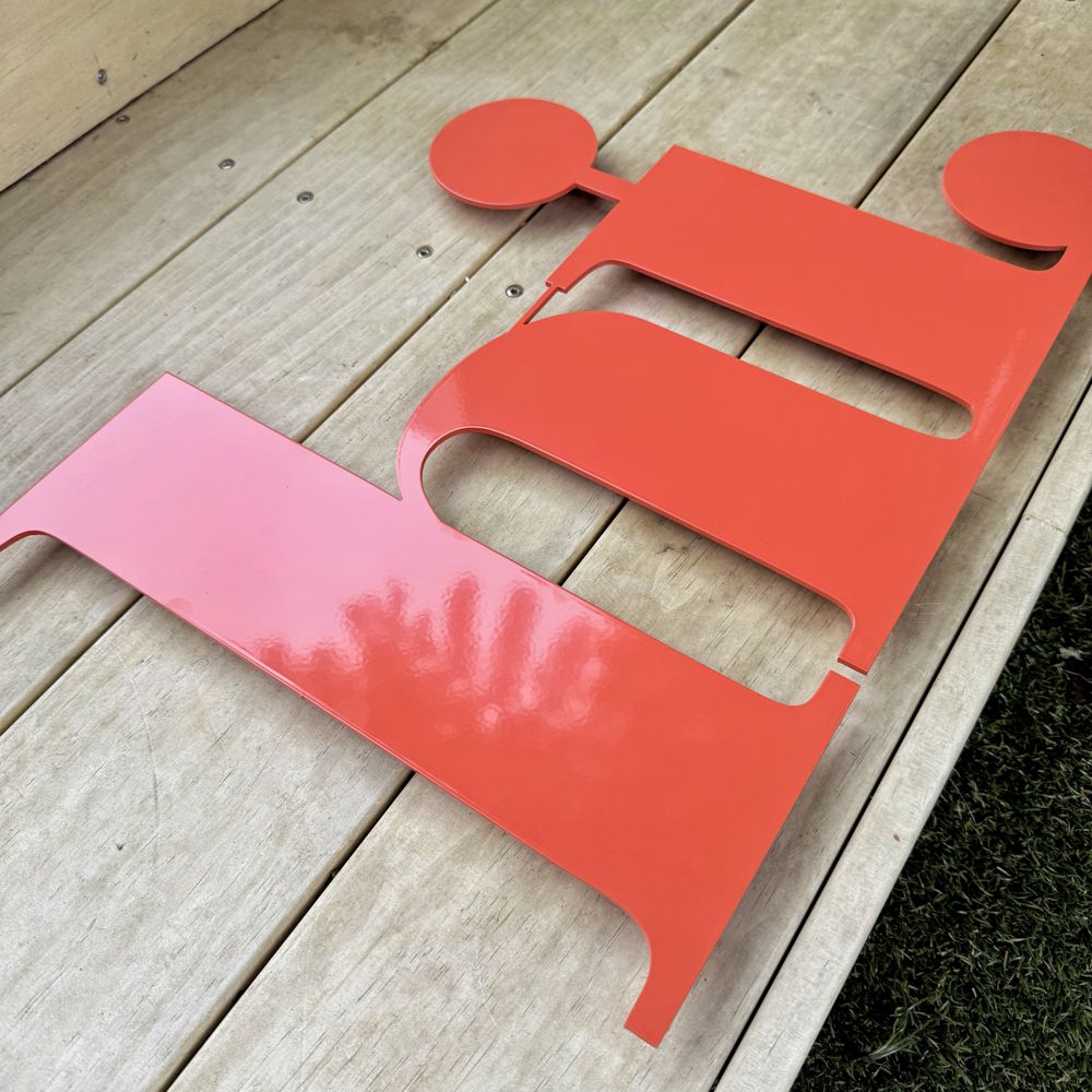 hi wall word | orange