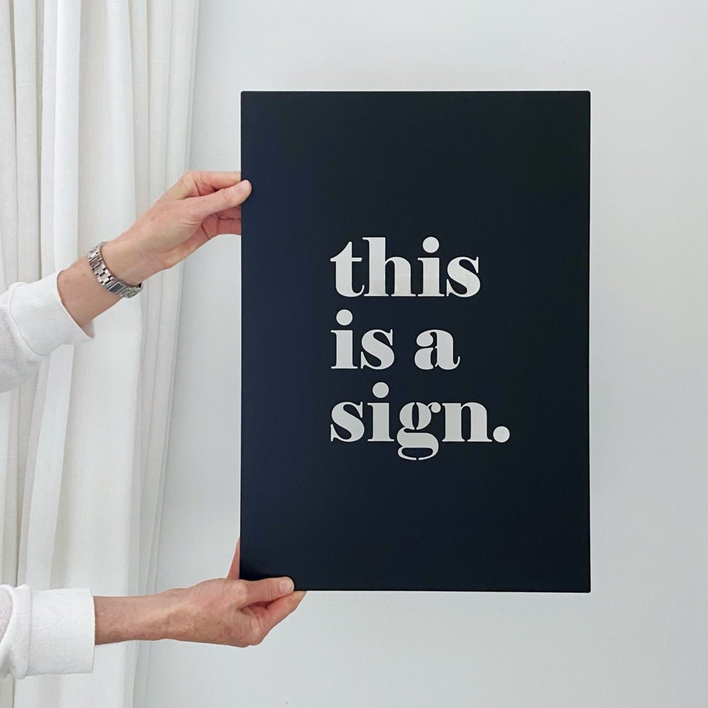 This is a Sign ironic funny double entendre Wall Art NZ