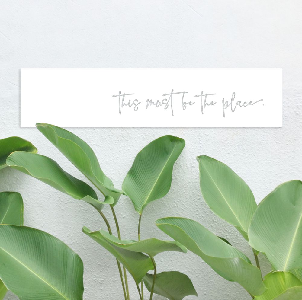 This must be the place white Wall Art in New Zealand patio