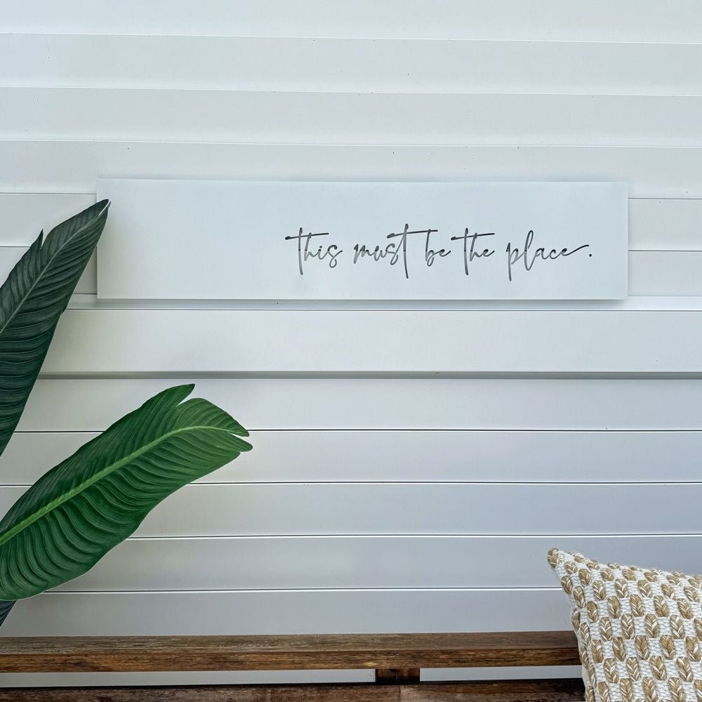 This must be the place white Wall Art in New Zealand patio