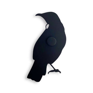 NZ tui Bird Wall Hook for indoors and outdoors by LisaSarah Steel Designs