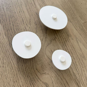 Side view of minimal wabi sabi wall hooks by LisaSarah