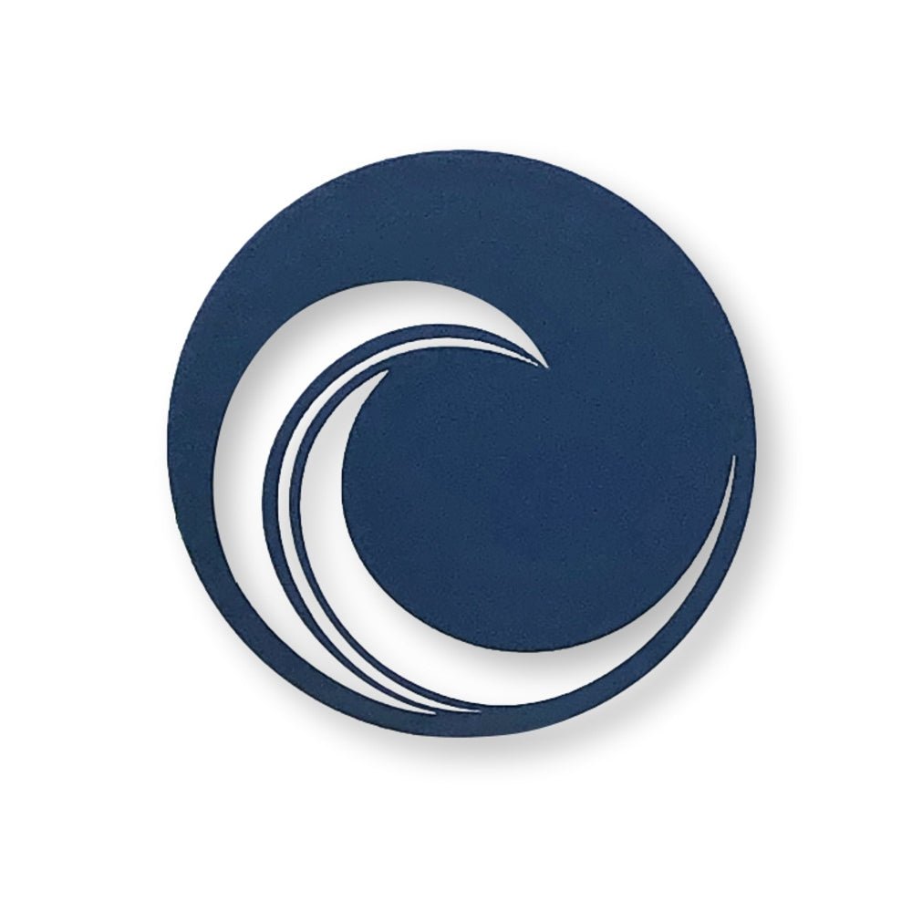 Coastal navy blue beach wall art for NZ home. 