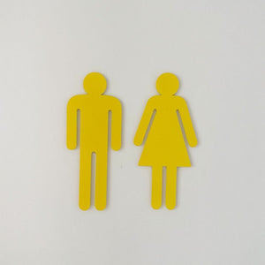 Front view yellow bathroom accessories for powder room NZ