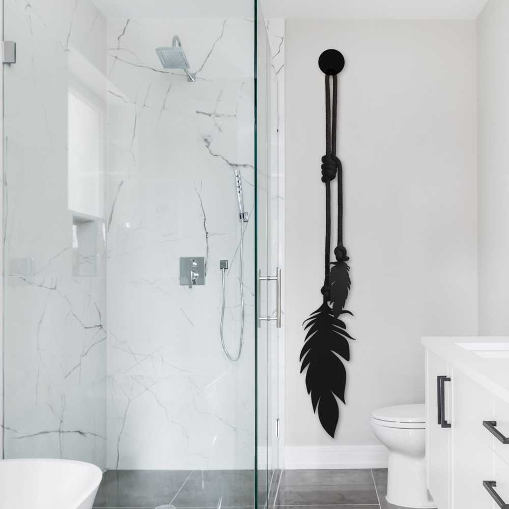 Feather Wall Art NZ. NZ wall decor for outdoor walls. LisaSarah Steel