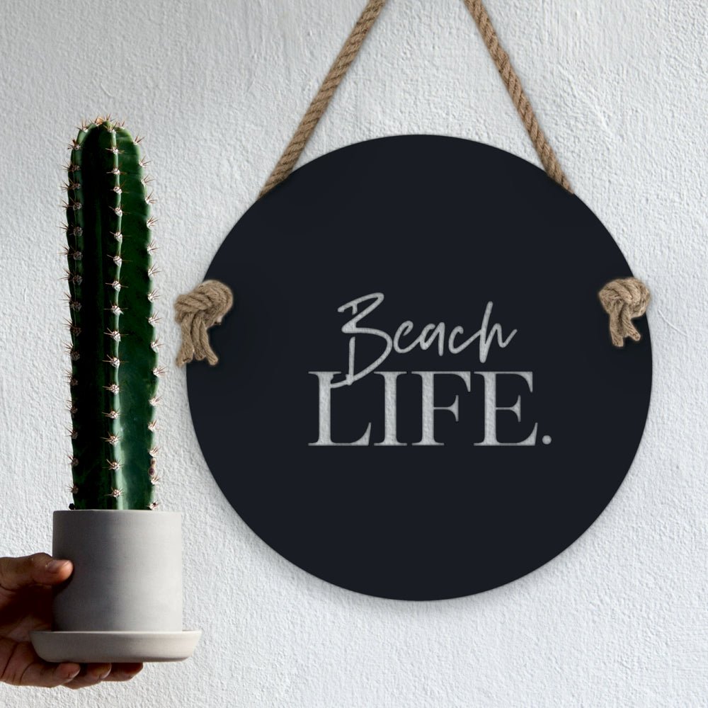 Beach Life coastal decor for beach house or bach.  Beach wall art NZ made