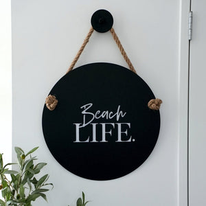 Beach Life coastal decor for beach house or bach.  Beach wall art NZ made