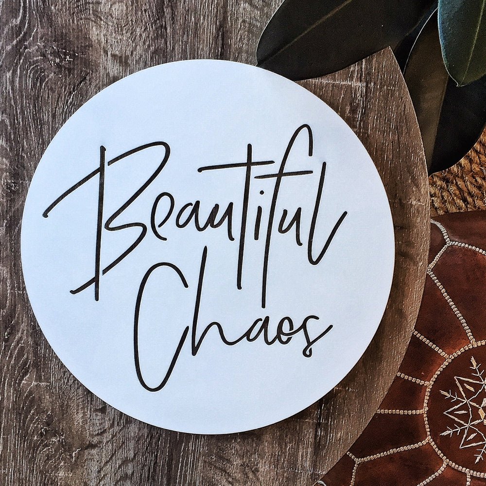 Beautiful chaos (white) - LisaSarah Steel Designs NZ