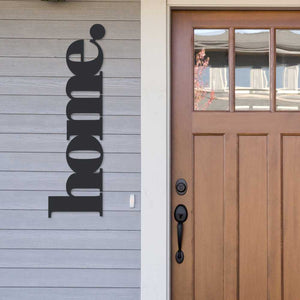 Front Door Wall Art.  Large black home sign large - LisaSarah Steel Designs NZ