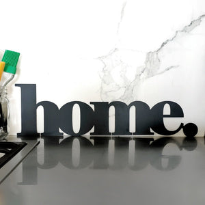 Small matt black home word for walls NZ Australia.