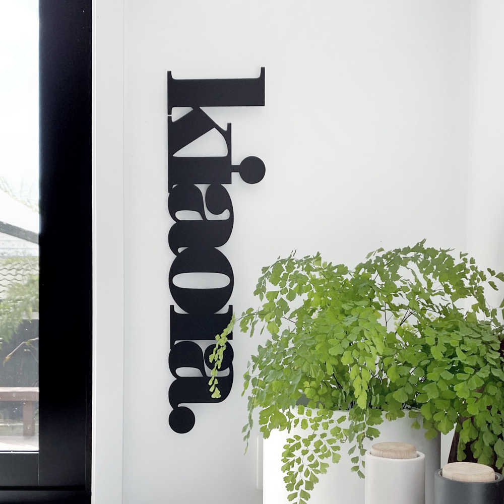 black kia ora sign small - LisaSarah Steel Designs NZ