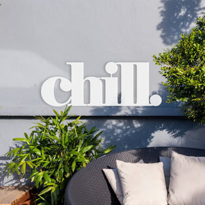 Chill word - LisaSarah Steel Designs NZ