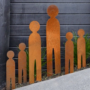 Garden scupltures in corten steel NZ 