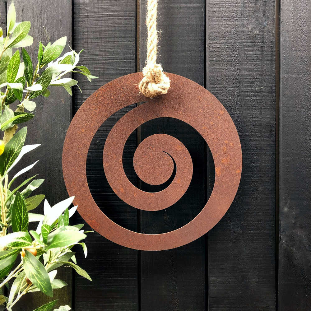 Maori Koru Corten Steel NZ wall art - LisaSarah Steel Designs NZ