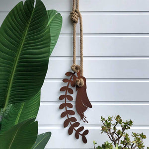 Kowhai Flower Tree. Wall Art. CORTEN Kowhai wall hanging - Kiwiana