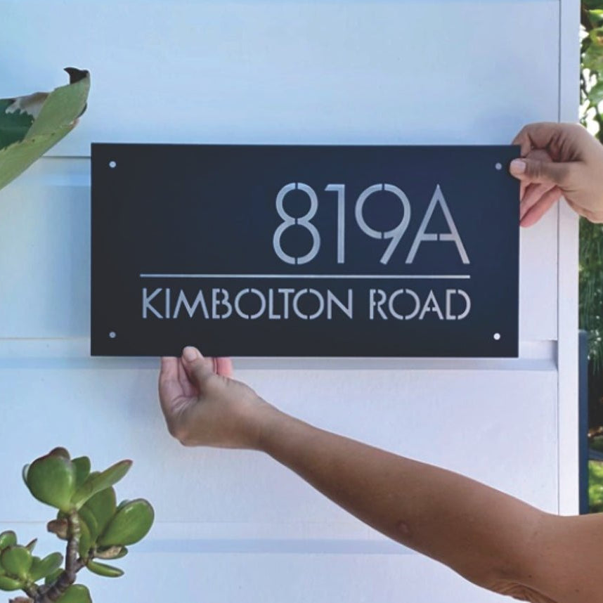 Address Sign, Custom House Numbers, Personalised Sign NZ