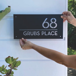 House number signs and address signs by LisaSarah Steel Designs
