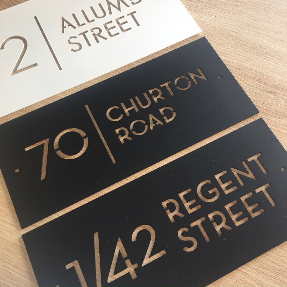 Steel Address Sign nz-made custom house numbers & address signs | house names