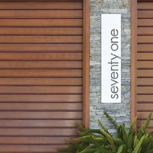 Timeless Elegance: NZ-Made White Steel Address Signs for a Classic Touch to Your Home