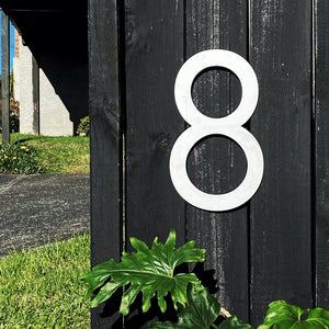 Extra Large custom stainless steel house number NZ