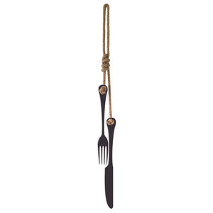 Large Cutlery Decoration.  NZ made Kitchen Decor by LisaSarah Steel Designs