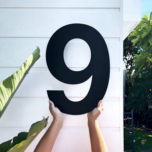Extra large house numbers NZ steel